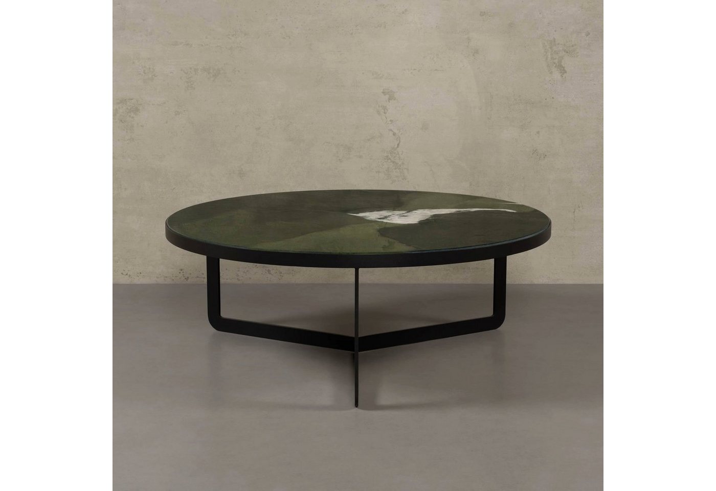 MAGNA Atelier Couchtisch OSAKA mit exklusivem Marmor, Wohnzimmertisch, rund, Coffee Table, 96x35cm von MAGNA Atelier