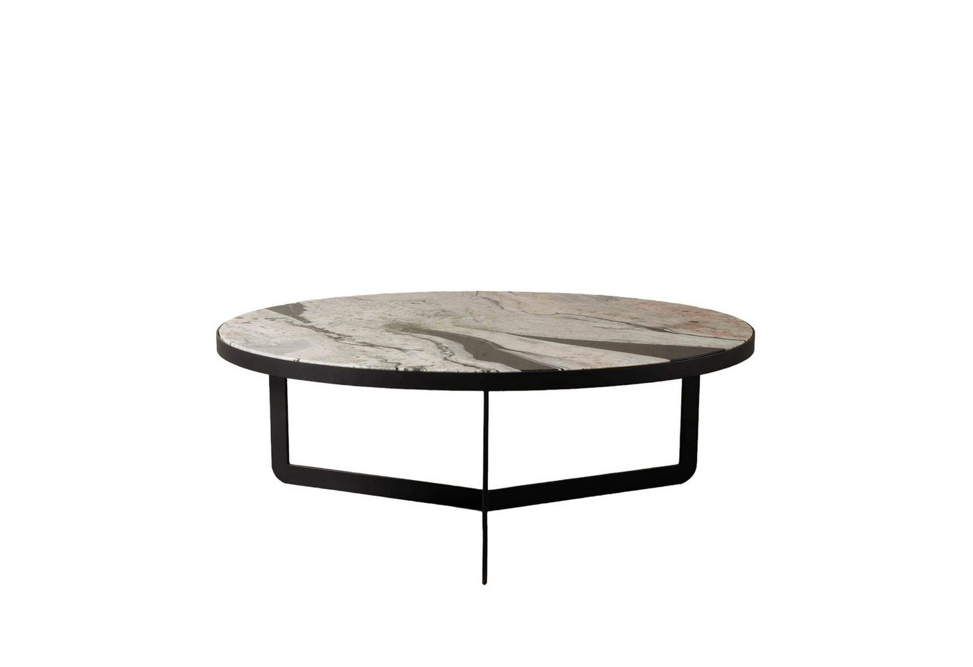 MAGNA Atelier Couchtisch OSAKA mit Marmor Tischplatte, Wohnzimmertisch, Naturstein, Coffee Table, Metallgestell, 96x35cm von MAGNA Atelier