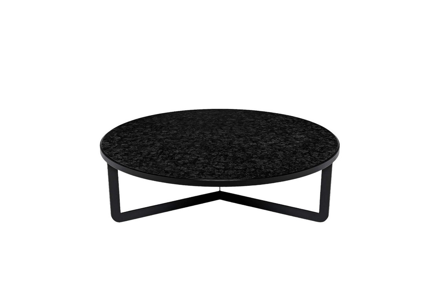 MAGNA Atelier Couchtisch OSAKA aus recycelten Glasscherben, Wohnzimmertisch, nachhaltig, Coffee Table, Metallgestell, 96x35cm von MAGNA Atelier