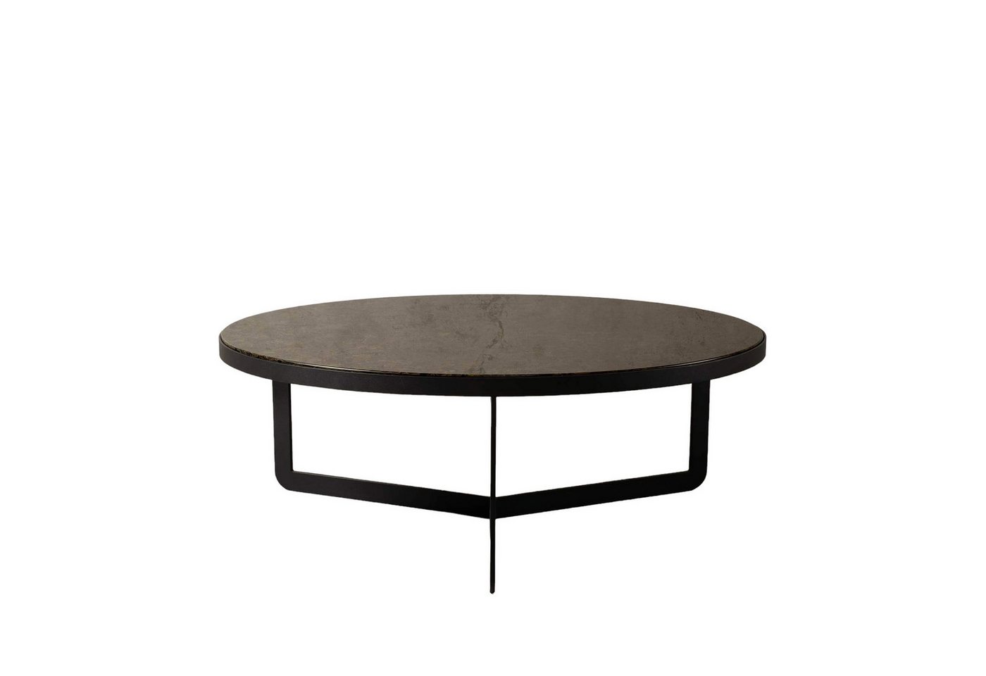 MAGNA Atelier Couchtisch OSAKA aus recycelten Glasscherben, Wohnzimmertisch, nachhaltig, Coffee Table, Metallgestell, 96x35cm von MAGNA Atelier