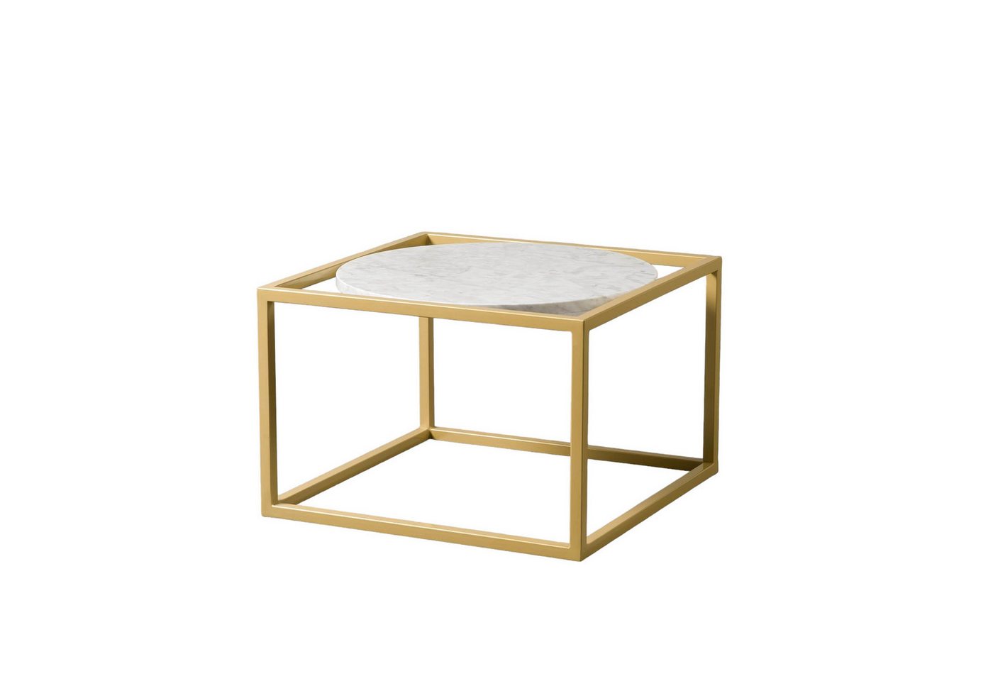 MAGNA Atelier Couchtisch PALERMO mit Marmor Tischplatte, Wohnzimmertisch, nachhaltig, Naturstein, Coffee Table, 54x54x36cm von MAGNA Atelier