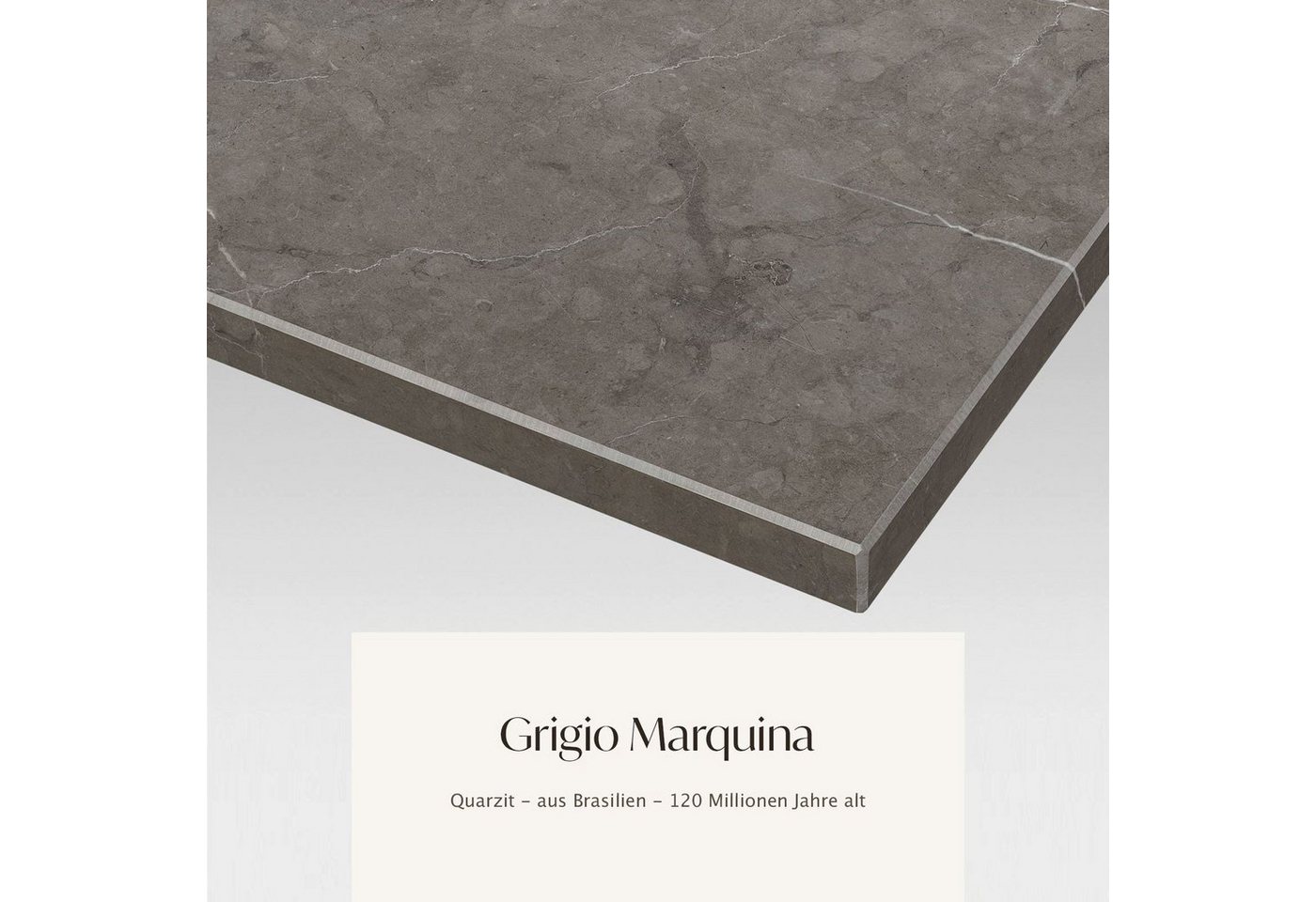 MAGNA Atelier Couchtisch ROM mit Marmor Tischplatte, Wohnzimmertisch, Naturstein Sofatisch, 78x40cm - 98x40cm von MAGNA Atelier