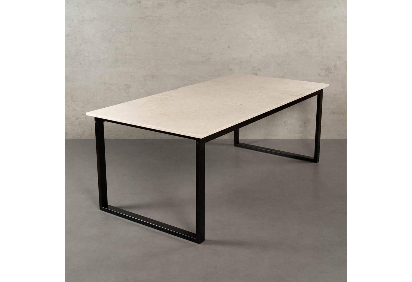MAGNA Atelier Esstisch BERGEN mit Marmor Tischplatte, Esstisch eckig, Metallgestell, 160x80x75cm & 200x100x75cm von MAGNA Atelier