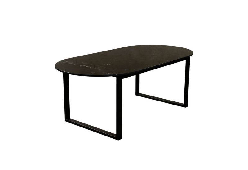 MAGNA Atelier Esstisch BERGEN OVAL aus ECHTEM MARMOR, ovaler Marmor Esstisch, Metallgestell, 200x100x75cm von MAGNA Atelier