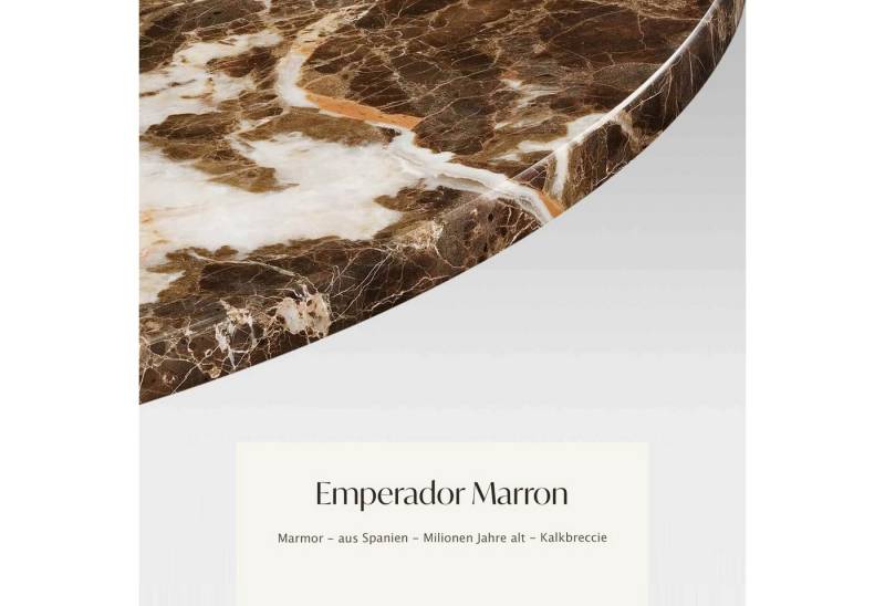 MAGNA Atelier Esstisch BERGEN OVAL aus ECHTEM MARMOR, ovaler Marmor Esstisch, Metallgestell, 200x100x75cm von MAGNA Atelier