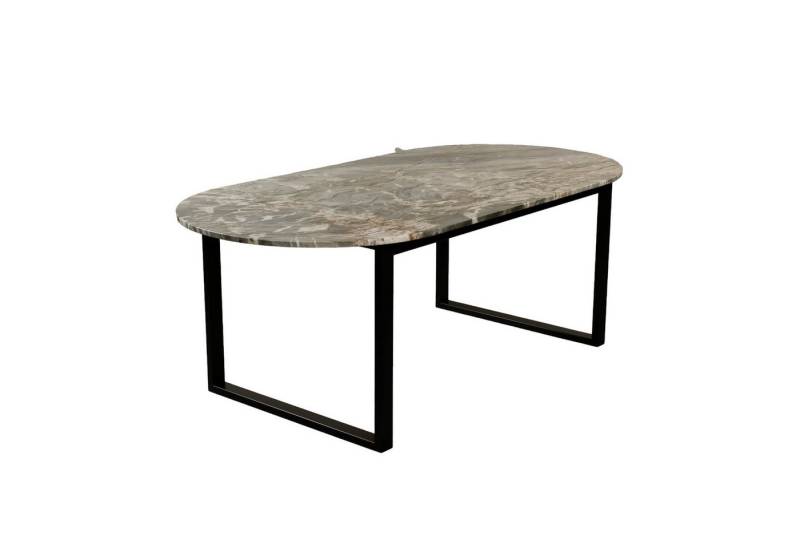 MAGNA Atelier Esstisch BERGEN OVAL aus ECHTEM MARMOR, ovaler Marmor Esstisch, Metallgestell, 200x100x75cm von MAGNA Atelier