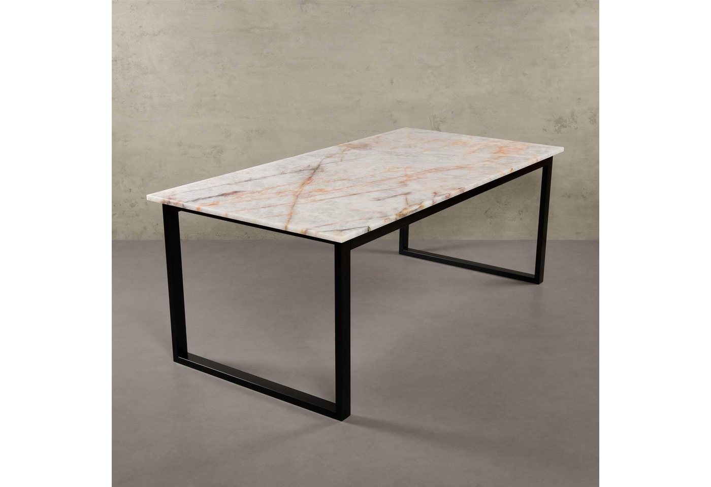MAGNA Atelier Esstisch BERGEN mit Marmor Tischplatte, Esstisch eckig, Metallgestell, Exclusive Line, 200x100x75cm von MAGNA Atelier