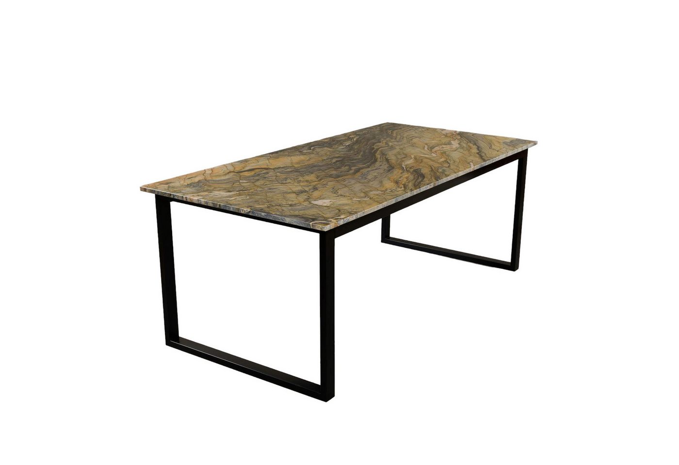 MAGNA Atelier Esstisch BERGEN mit Marmor Tischplatte, Esstisch eckig, Metallgestell, Exclusive Line, 200x100x75cm von MAGNA Atelier