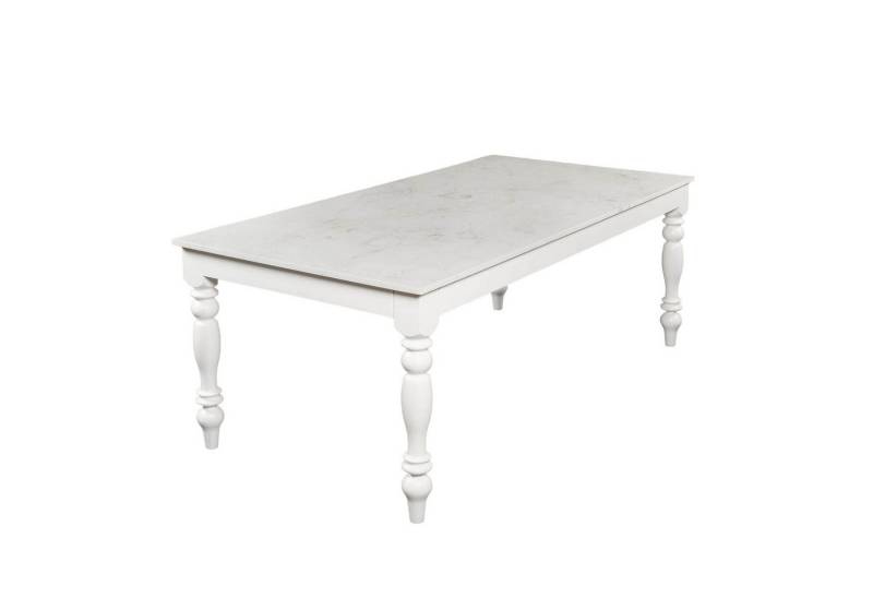 MAGNA Atelier Esstisch LOUISIANA aus ECHTEM MARMOR, Küchentisch eckig, Eichenholz, Naturstein, 160x80x75cm von MAGNA Atelier