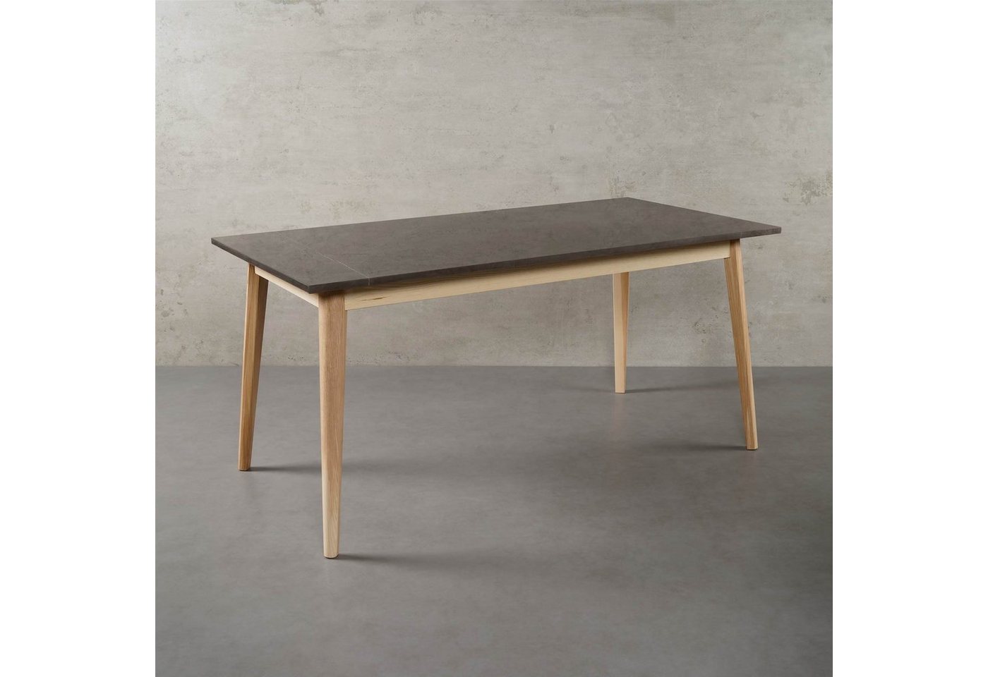 MAGNA Atelier Esstisch MALMÖ mit Marmor Tischplatte, Dining Table, Küchentisch, Esche Gestell, 160x80x75cm von MAGNA Atelier