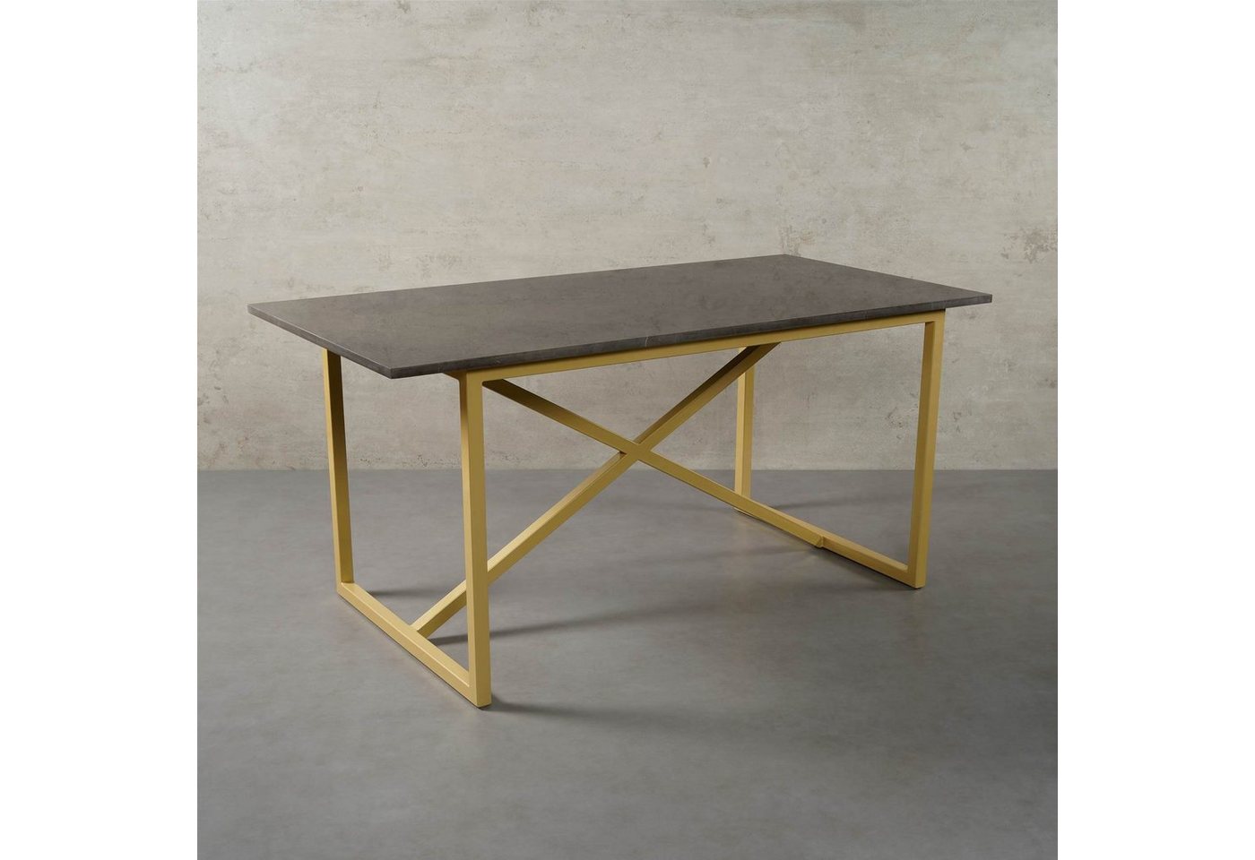 MAGNA Atelier Esstisch PRAG mit Marmor Tischplatte, Naturstein, nachhaltig, 160cmx80cmx75cm - 200x100x75cm von MAGNA Atelier