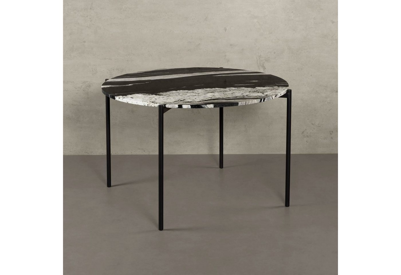 MAGNA Atelier Esstisch ROM mit Marmor Tischplatte, Küchentisch rund, Bistrotisch, Metallgestell, Ø120x76cm von MAGNA Atelier