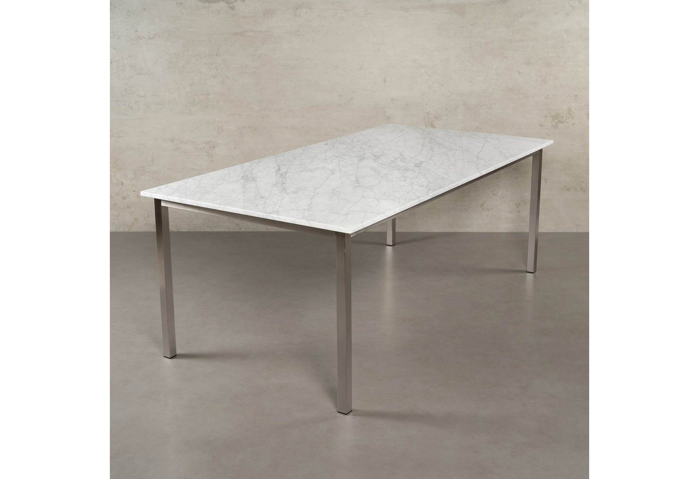 MAGNA Atelier Esstisch SAPPORO mit Marmor Tischplatte, Küchentisch, Naturstein, Dining Table, nachhaltig, 200x100x75cm von MAGNA Atelier