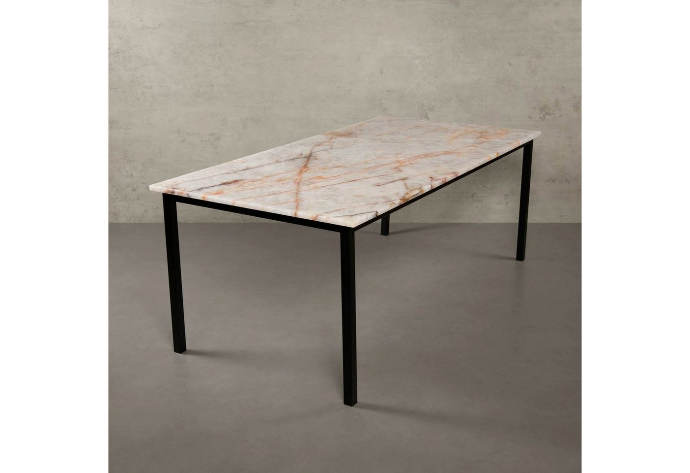 MAGNA Atelier Esstisch SAPPORO mit Marmortischplatte, Küchentisch, Dining Table, nachhaltig, 200x100x75cm von MAGNA Atelier
