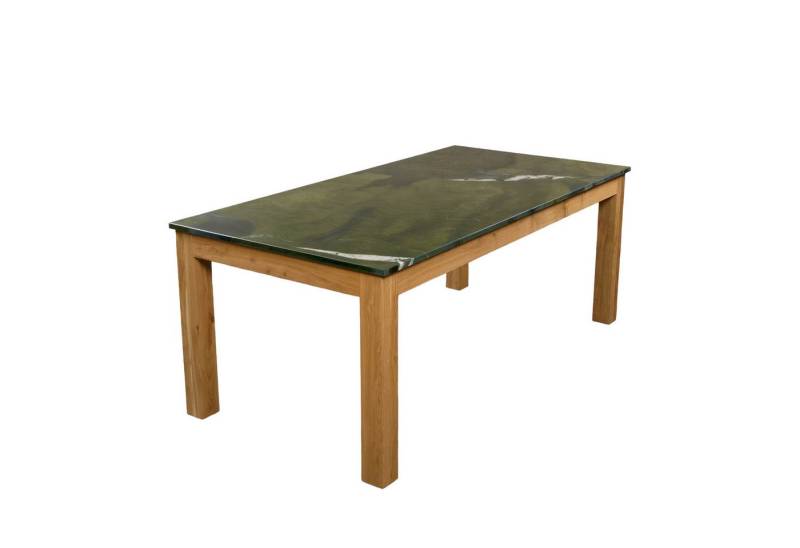 MAGNA Atelier Esstisch VALENCIA aus EXKLUSIVEM MARMOR, Küchentisch, Eichenholz, Naturstein, Unikat, 200x100x75cm von MAGNA Atelier