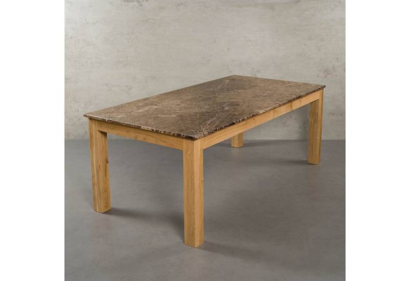 MAGNA Atelier Esstisch Valencia Marmor Esstisch, Beine aus massivem Eichenholz von MAGNA Atelier