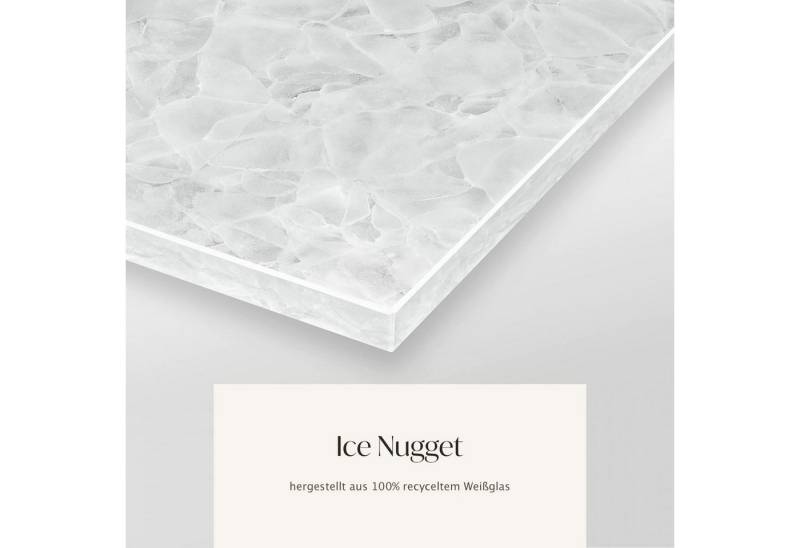 MAGNA Atelier Konsolentisch MONTE CARLO aus recycelten Glasscherben, Sideboard, Konsole mit Metallgestell, 110x32x70cm von MAGNA Atelier