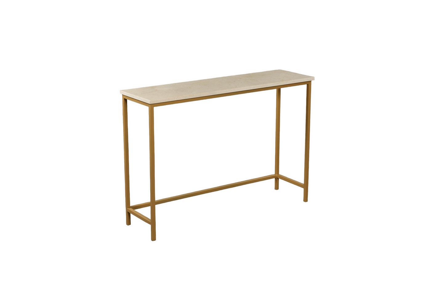 MAGNA Atelier Konsolentisch MONTE CARLO mit Marmor Tischplatte, Ablagetisch, Metallgestell, Naturstein Sideboard, 110x32x70cm von MAGNA Atelier