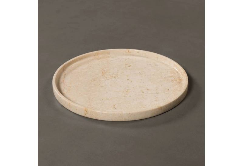 MAGNA Atelier Servierplatte Zürich Marmor Serviertablett, Crema Marfil, (Einzelstück) von MAGNA Atelier