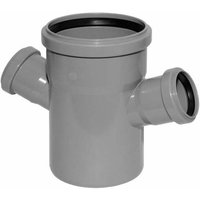 Magnaplast - ht Doppelabzweig mit Muffe und Gummidichtungen HT-Rohr dn 110/50/50 67° htea von MAGNAPLAST