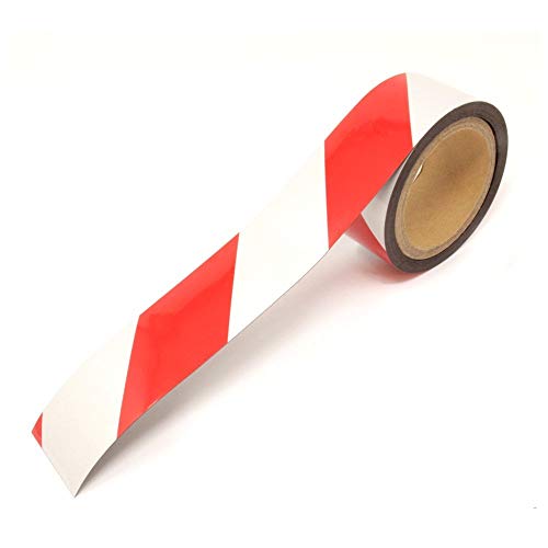 Magflex® Flexible Rot und Weiß Magnetische Gefahr Warnbandpackung von 5 5 von MAGNET EXPERT