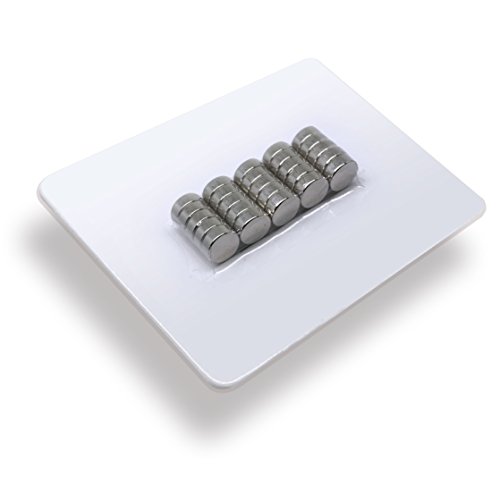 MAGNETE.COM 25x Neodym Power Magnet Silber | Scheibenmagnet extra stark rund | Scheibe Durchmesser 8 mm x 3 mm hoch | 25 Starkmagnete Supermagnet MAGNETE.COM 25x Neodym Power Magnet Silber | Scheibenmagnet extra stark rund | Scheibe Durchmesser 8 mm x 3 mm hoch | 25 Starkmagnete Supermagnet von MAGNETE.COM