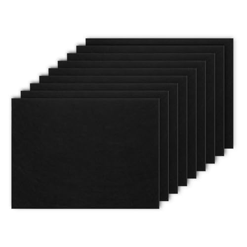 Extra Starke Filzgleiter Selbstklebend 5mm – 8er Set Möbelgleiter 15x11cm Zuschneidbar – Super Klebekraft für schwere Möbel – rutschfest & Kratzschutz –Schwarz von MAGOSIS