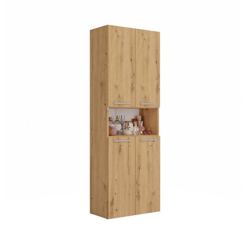 MAGOWA Badkommode Badezimmerschrank NEL 2 mit Türen & Körben, in verschiedenen Farben (Höhe: 174 cm - Breite: 60 cm - Tiefe: 30 cm), In mehreren modernen Farbvarianten wählbar von MAGOWA