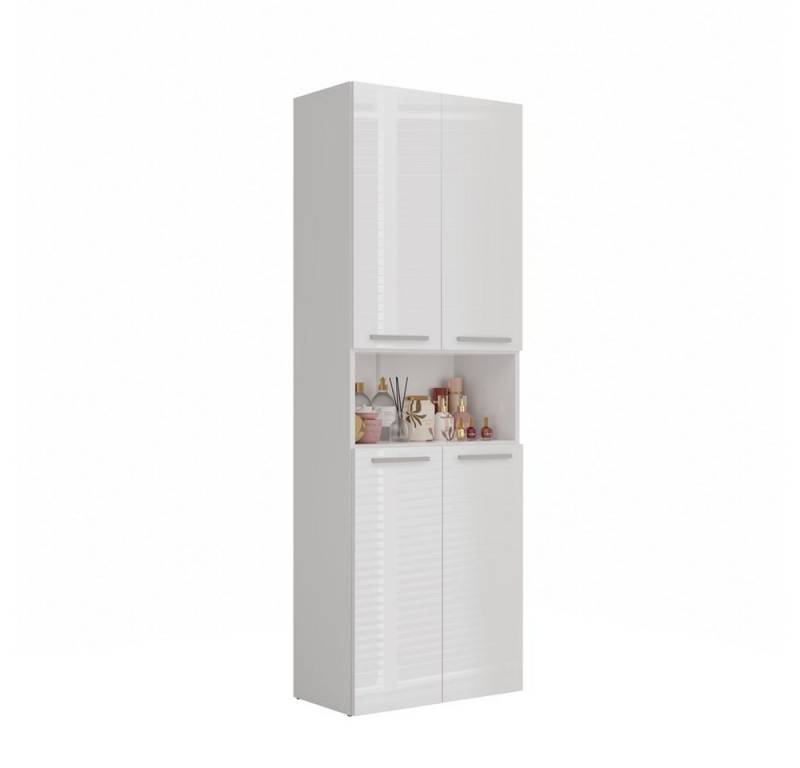 MAGOWA Badkommode Badezimmerschrank NEL 2 mit Türen & Körben, in verschiedenen Farben (Höhe: 174 cm - Breite: 60 cm - Tiefe: 30 cm), In mehreren modernen Farbvarianten wählbar von MAGOWA
