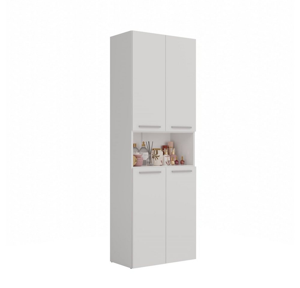 MAGOWA Badkommode Badezimmerschrank NEL 2 mit Türen & Körben, in verschiedenen Farben (Höhe: 174 cm - Breite: 60 cm - Tiefe: 30 cm), In mehreren modernen Farbvarianten wählbar von MAGOWA