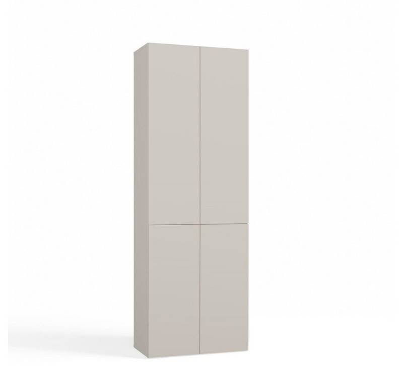MAGOWA Badkommode Hochschrank Badezimmerschrank funktional H174 cm x B60 cm x T30 cm, Das grifflose TIP-ON Öffnungssystem von MAGOWA
