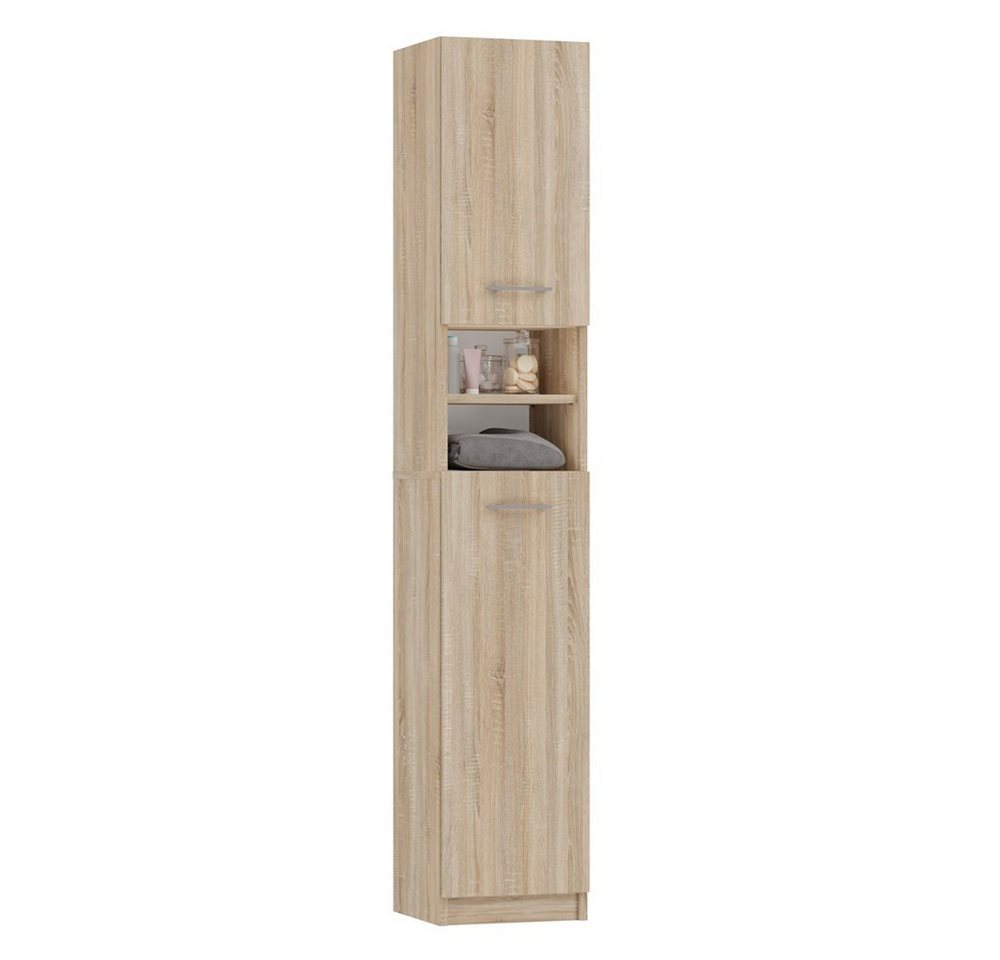 MAGOWA Badkommode Moderner Badezimmerschrank MARBELA - Säulenregal (auch kombinierbar im Set), Schlank & platzsparend - nur 32 cm breit von MAGOWA