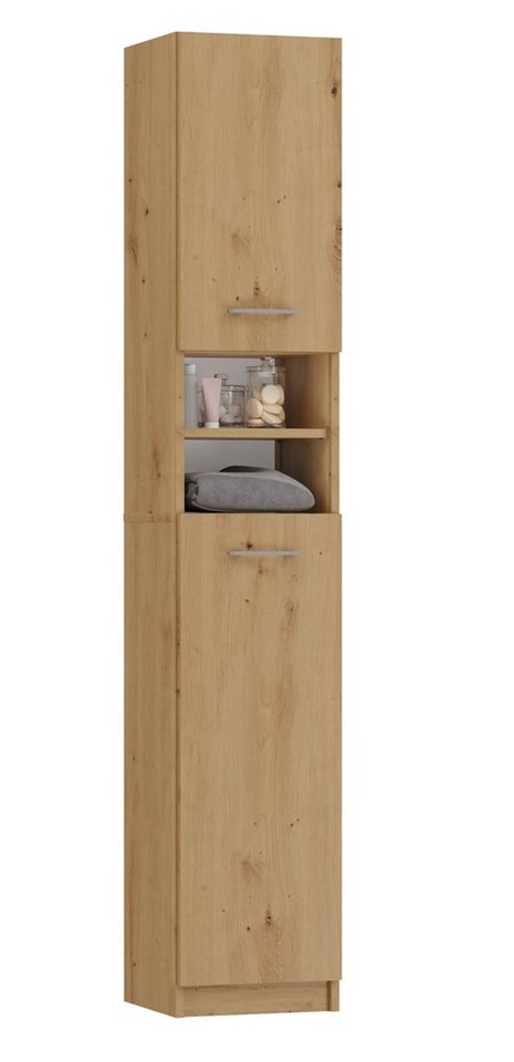 MAGOWA Badkommode Moderner Badezimmerschrank MARBELA - Säulenregal (auch kombinierbar im Set), Schlank & platzsparend - nur 32 cm breit von MAGOWA