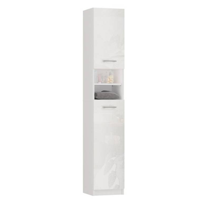 MAGOWA Badkommode Moderner Badezimmerschrank MARBELA - Säulenregal (auch kombinierbar im Set), Schlank & platzsparend - nur 32 cm breit von MAGOWA