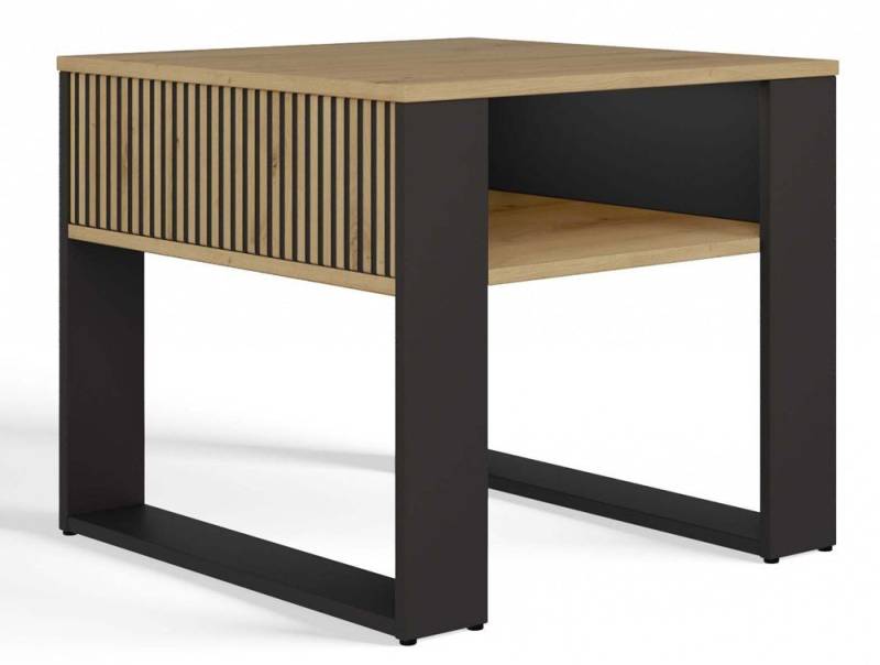 MAGOWA Couchtisch Moderner Couchtisch / Bank – Serie MODERN in Artisan Eiche / Schwarz (1 Tisch), unterschiedliche Ausführungen von MAGOWA