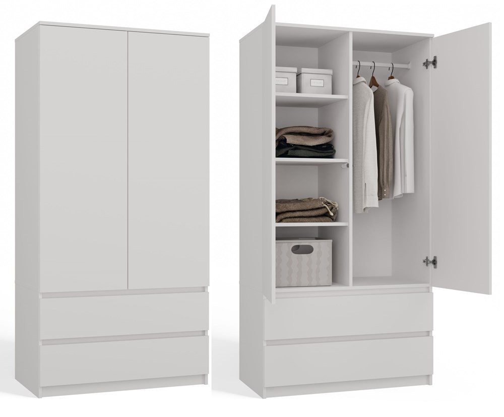 MAGOWA Kleiderschrank MALWA SS – stilvoll & funktional für Büro oder Schlafzimmer Maße: B 90 × H 180 × T 50 cm MAGOWA Kleiderschrank MALWA SS – stilvoll & funktional für Büro oder Schlafzimmer Maße: B 90 × H 180 × T 50 cm von MAGOWA