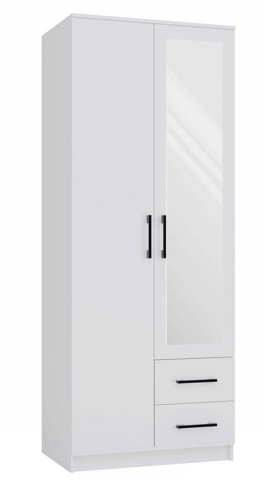 MAGOWA Kleiderschrank Romana moderner Kleiderschrank in verschiedenen Ausführungen (für maximale Anpassung an jeden Raum) Viel Stauraum auf kompakter Fläche Höhe 205 cm, Tiefe 52 cm von MAGOWA