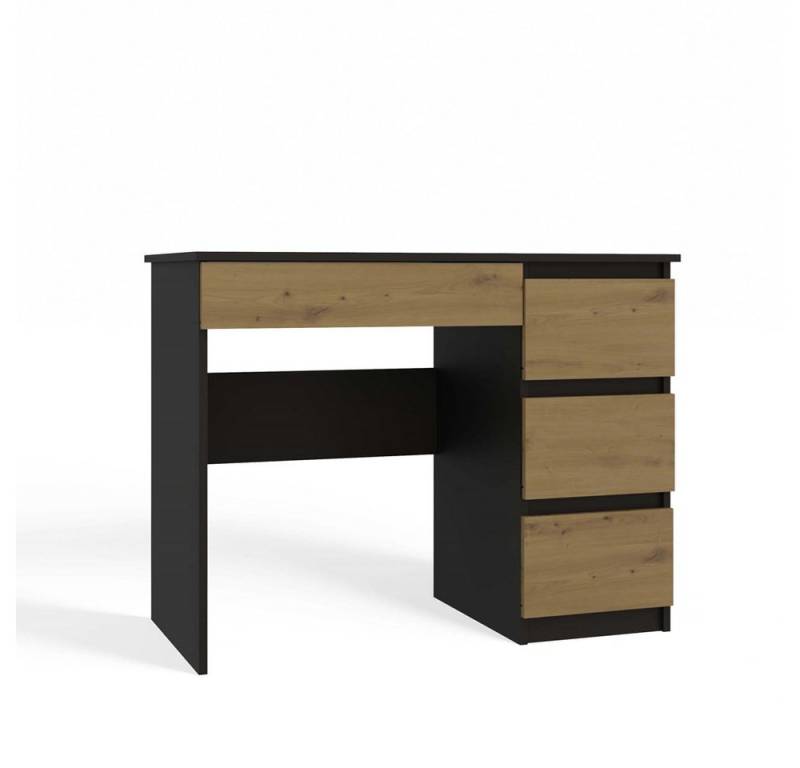 MAGOWA Schreibtisch Funktionaler Schreibtisch „MIJAS“ – 4 Schubladen (Links oder Rechts) (1 Tisch), ideal für Homeoffice, Jugendzimmer und kleine Räume von MAGOWA