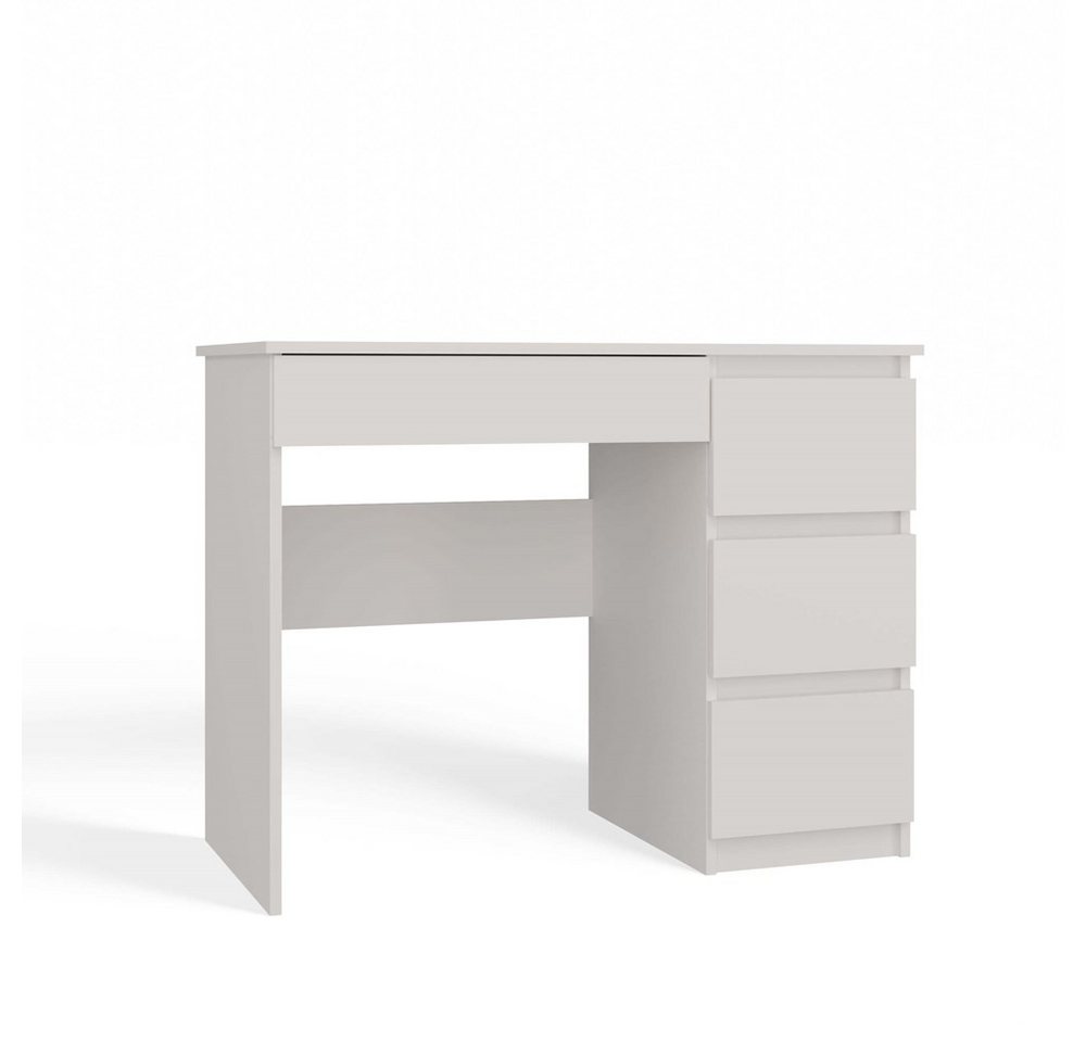 MAGOWA Schreibtisch Funktionaler Schreibtisch „MIJAS“ – 4 Schubladen (Links oder Rechts) (1 Tisch), ideal für Homeoffice, Jugendzimmer und kleine Räume von MAGOWA