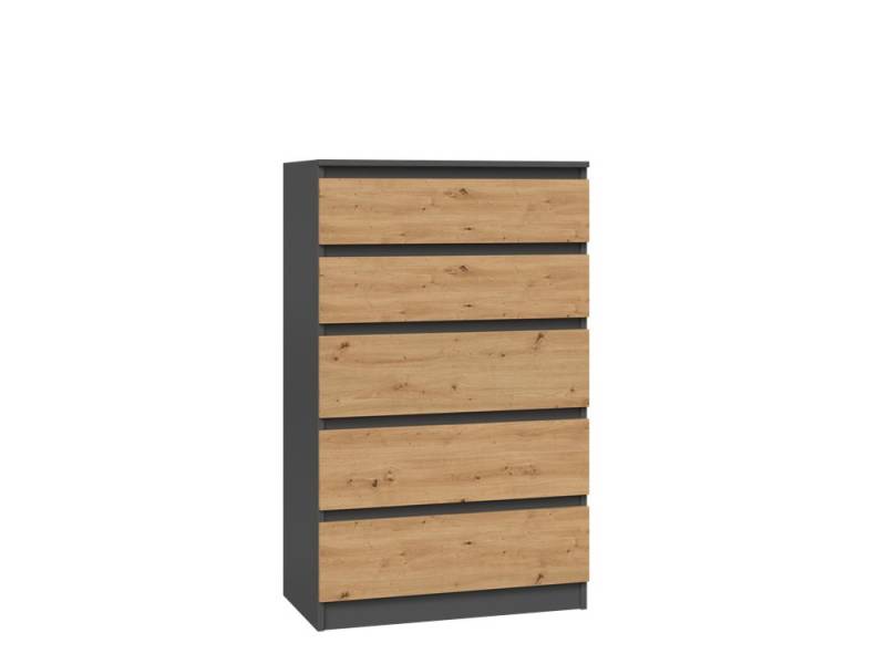 MAGOWA Schubkastenkommode MAGWA M5 morderne Kommode mit 5 Schubladen (1 Kommode), Viel Stauraum - Höhe: 109,5 cm - Tiefe: 40 cm - Breite: 70 cm von MAGOWA