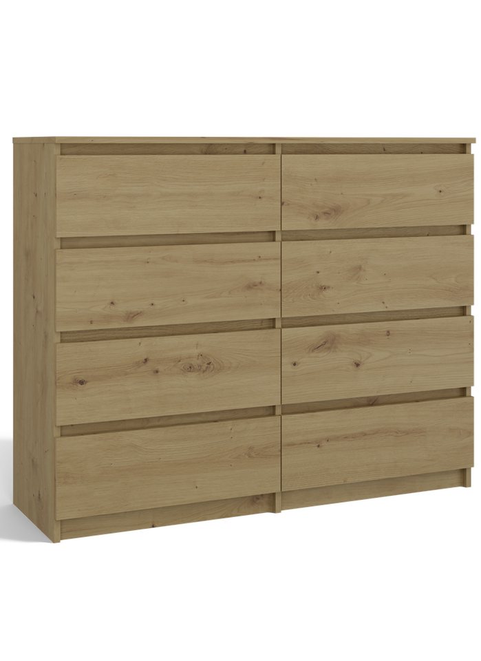 MAGOWA Schubkastenkommode MAGWA M8 moderne Kommode mit 6 Schubladen (funktionales und geräumig), in zwei Breitengrößen erhältlich (120 cm oder 140 cm) von MAGOWA