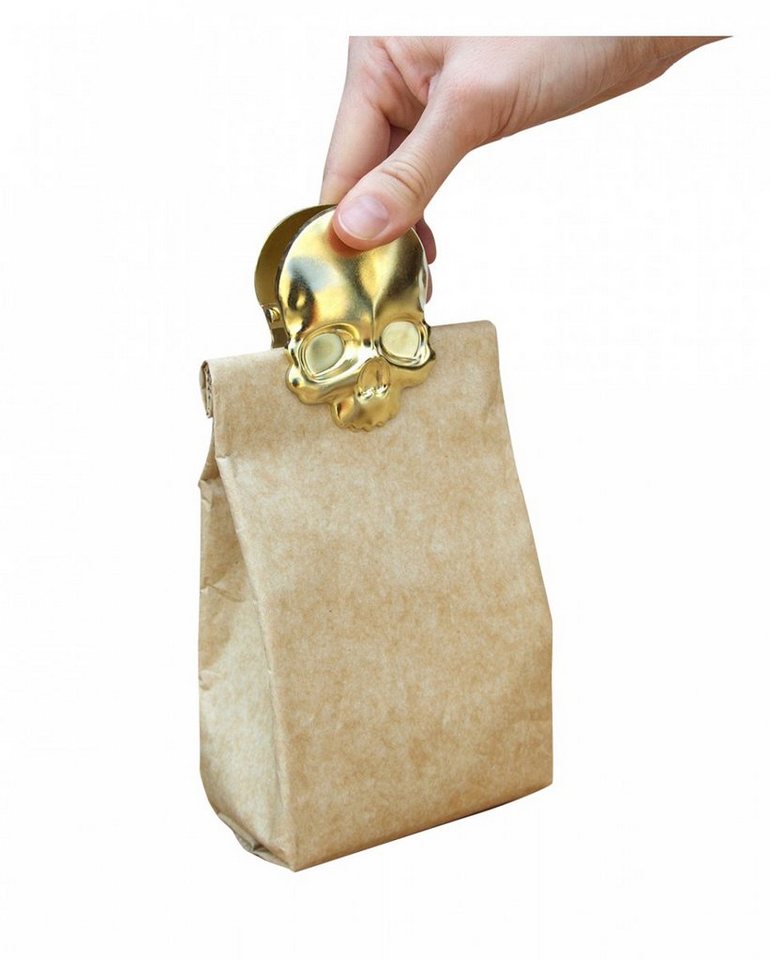 MAGS Dekoobjekt Papierklammer in Totenkopf Form 7cm von MAGS