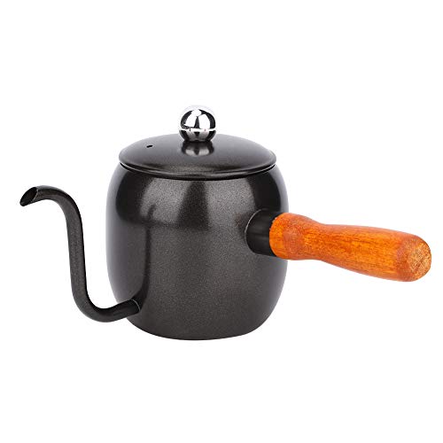 Kaffeekanne, MAGT 500ml 304 Edelstahl Long Spout Coffee Drip Kettle für den Heimgebrauch(Schwarz) von MAGT