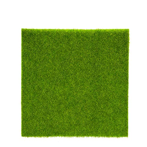 Kunstrasen, Simulation Rasen Künstliche Grasmatte Synthetische Kunstrasenmatte, Im Freien Grüne Synthetische Rasenmatte Mit Hoher Dichte -Mikro Landschaft Ornament Wohnkultur (Größe : 30 x 30cm) von MAGT