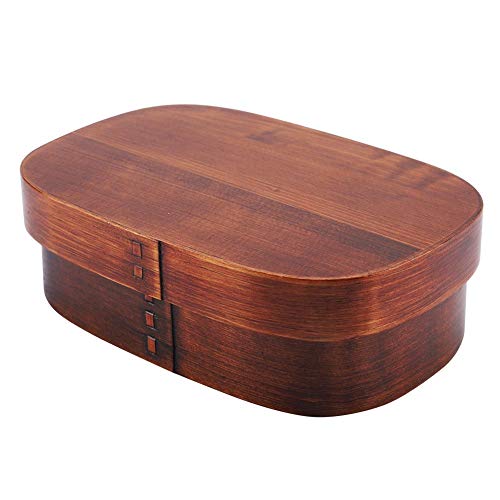 Lunchbox, MAGT Vintage Style Holz Bento Boxen Lunch Container(18 * 12 * 5,5 cm) von MAGT