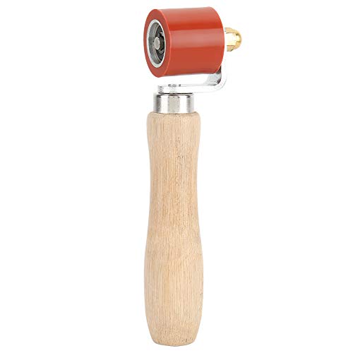 MAGT Andruckrolle, 1.1in Hochwertiges Silikon-Handdruckwalze Holzgriff 2-Wege-Lager 260 ° C Hochtemperaturbeständiges Schweißwerkzeug(Red) von MAGT
