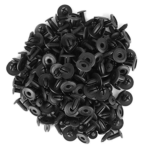 MAGT Auto Befestigung Clips, 100 Stück Auto Türverkleidung Klammern 6mm Lochdurchmesser Fender Stoßstange Kunststoff Nieten Befestigungsclips von MAGT