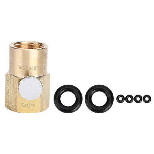 MAGT CO2 Flaschenadapter, Tr21x4 bis W21.8-14-RH CO2-Nachfülladapter-Anschluss CO2 Soda Zylinder Adapter-Füllventilanschluss CO2-Tank Soda Maker Zubehör von MAGT