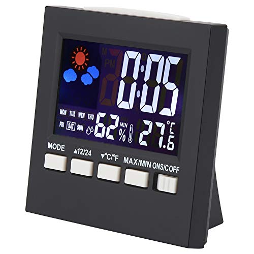 Digital Wecker Funk Digital Wecker, MAGT Mehrzweck-Sound-Control-Hintergrundbeleuchtung Digitaler Wecker Display-Thermometer Hygrometer von MAGT