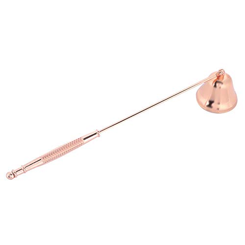 MAGT Kerzenlöscher, Edelstahl Kerzenauslöscher Glockenförmige Docht Löscher Kerzenabdeckung Kerzenwerkzeug Edelstahl Candle Extinguisher(Rose Gold) von MAGT